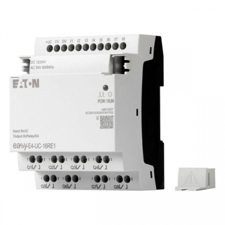 HMI/PLC - EASY-E4-UC-16RE1, Modul de extensie pentru easyE4, 12/24V DC, 24V AC, 8 intrari, 8 iesiri releu