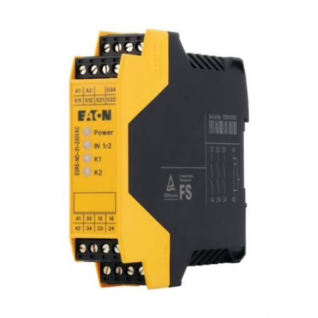 Relee - ESR5-NO-31-230VAC, Modul: releu de siguranta, 230V AC, 24V DC, IN: 3, pentru sina DIN