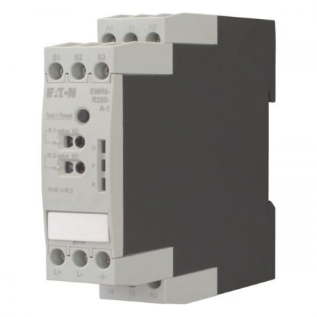Relee - EMR6-R250-A-1,Releu de monitorizare a izolatiei, rezistenta izolatiilor Us= 24-240V AC/DC, 1-110 kOhm, AC/DC network