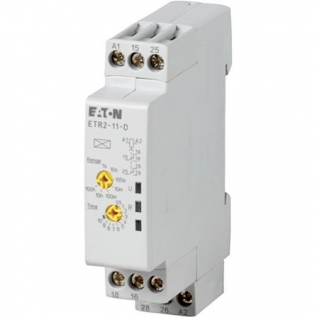 Relee - ETR2-12-D, Releu de timp, Off-delayed, 0.05 s-100 h, 24-240V AC 50/60Hz, 24-48V DC