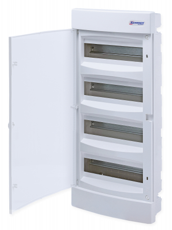 Tablou electric - Flush-mounted enclosure 4-rows, 48MW, for partition wall