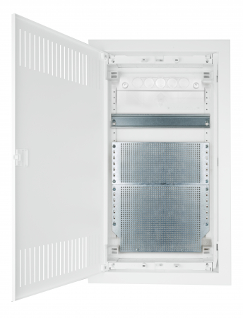 Echipamente Schrack - Flush-mounted media enclosure 4-rows - solid wall