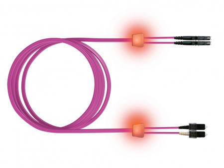 Echipamente Schrack - FO LED Patch Cord, Duplex, E2000/SCD, G50/125 OM4, 2m