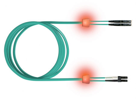 Echipamente Schrack - FO LED Patch Cord, Duplex, LCD/E2000, G50/125, OM3, 1m