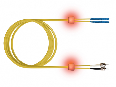 Echipamente Schrack - FO LED Patch Cord Premium, Duplex, E2000/ST, E09/125 OS2, 1m