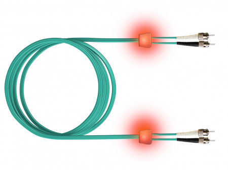 Echipamente Schrack - FO LED Patch Cord Premium, Duplex, ST/ST, G50/125 OM3, 10m