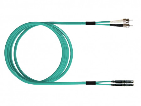 Echipamente Schrack - FO Patch Cord Premium, Duplex, E2000/ST, G50/125 OM3, 2m