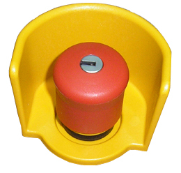 Echipamente Schrack - Guler protectie galben pentru buton avarie