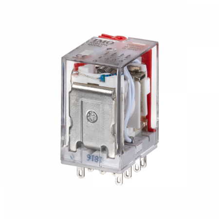 Relee - HYE41PN12DC, releu 4 contacte, 5 A, bobina 12V DC