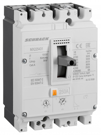 Echipamente Schrack - Intreruptoare automate compacte MX, marime 2, 3 poli, 36kA