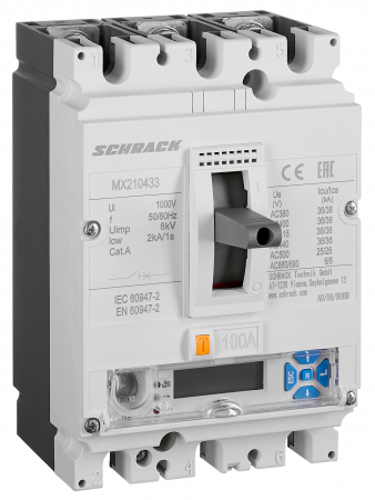 Echipamente Schrack - Intreruptoare automate compacte MX, marime 2, 3 poli, 36kA
