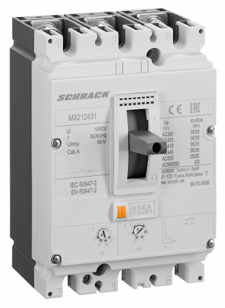 Echipamente Schrack - Intreruptoare automate compacte MX, marime 2, 3 poli, 36kA