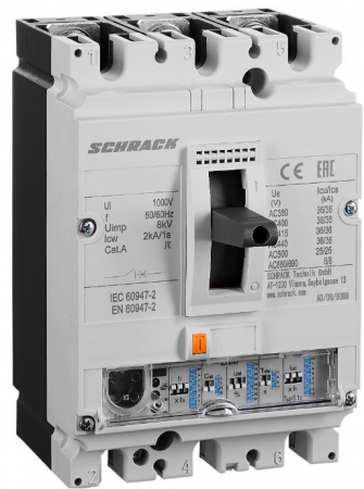 Echipamente Schrack - Intreruptoare automate compacte MX, marime 2, 3 poli, 36kA