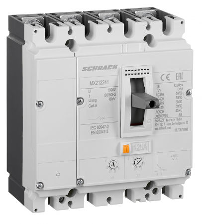 Echipamente Schrack - Intreruptoare automate compacte MX, marime 2, 4 poli, 50kA
