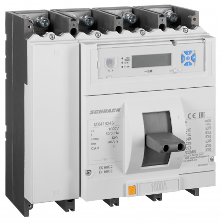 Echipamente Schrack - Intreruptoare automate compacte MX, marime 4, 4 poli, 50kA