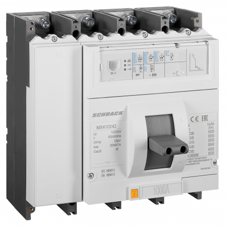 Echipamente Schrack - Intreruptoare automate compacte MX, marime 4, 4 poli, 50kA
