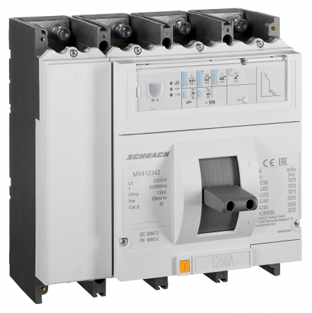 Echipamente Schrack - Intreruptoare automate compacte MX, marime 4, 4 poli, 70kA
