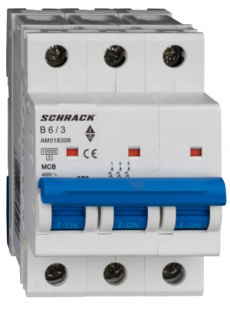 3 Poli - Intreruptor automat AMPARO 10kA, B 10A, 3 poli