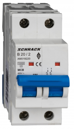 2 Poli - Intreruptor automat AMPARO 10kA, B 25A, 2 poli