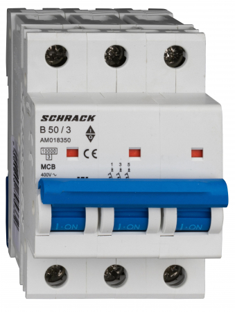 3 Poli - Intreruptor automat AMPARO 10kA, B 63A, 3 poli