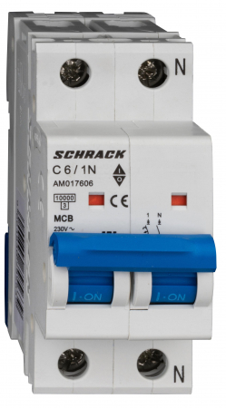 Sigurante automate - Intreruptor automat AMPARO 10kA, C 10A, 1+N