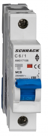 1 Pol - Intreruptor automat AMPARO 10kA, C 10A, 1 pol