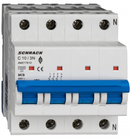 Sigurante automate - Intreruptor automat AMPARO 10kA, C 13A, 3+N