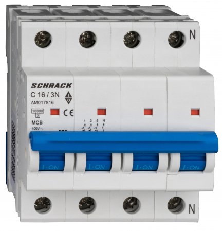 Sigurante automate - Intreruptor automat AMPARO 10kA, C 20A, 3+N