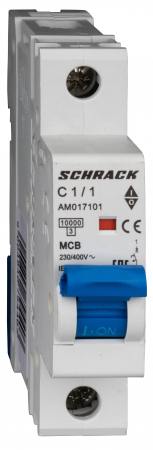 1 Pol - Intreruptor automat AMPARO 10kA, C 2A, 1 pol
