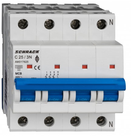 Sigurante automate - Intreruptor automat AMPARO 10kA, C 32A, 3+N