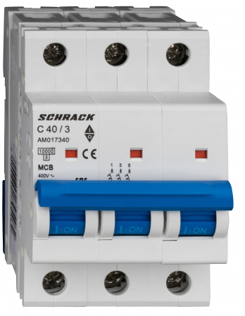 3 Poli - Intreruptor automat AMPARO 10kA, C 50A, 3 poli