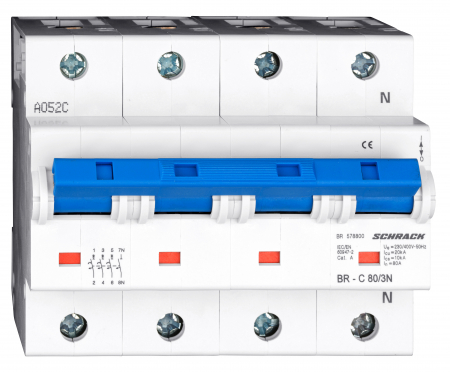 Echipamente Schrack - Intreruptor automat C100/3N