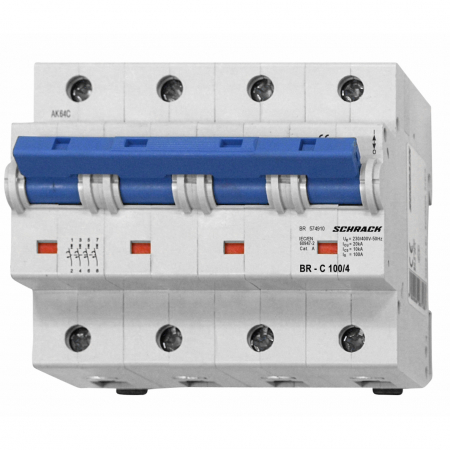 Echipamente Schrack - Intreruptor automat C125/4