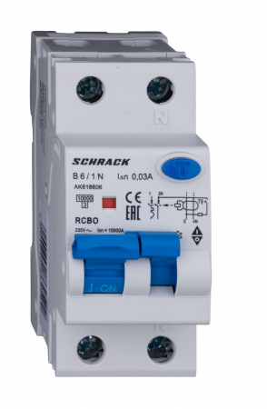 Sigurante automate - Intreruptor automat+dif.1+N, AMPARO 10kA, B 10A, 30mA, Tip A