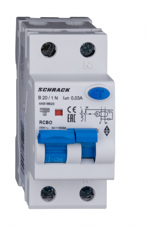 Sigurante automate - Intreruptor automat+dif.1+N, AMPARO 10kA, B 25A, 30mA, Tip A