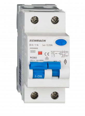 Sigurante automate - Intreruptor automat+dif. 1P+N, AMPARO 6kA, B 10A, 30mA,tip A