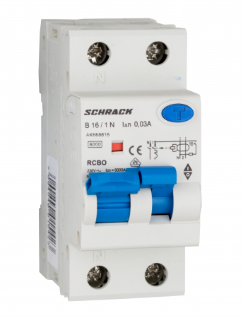 Sigurante automate - Intreruptor automat+dif. 1P+N, AMPARO 6kA, B 20A, 30mA,tip A