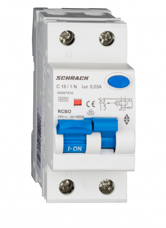 Sigurante automate - Intreruptor automat+dif. 1P+N, AMPARO 6kA, C 20A, 30mA,tip A
