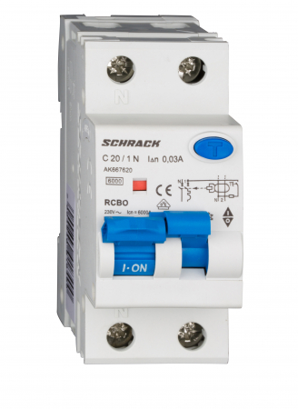Sigurante automate - Intreruptor automat+dif. 1P+N, AMPARO 6kA, C 25A, 30mA,tip A