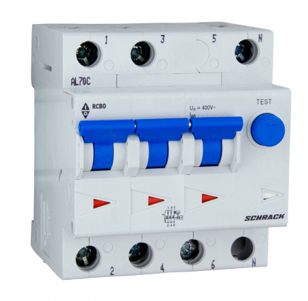 Echipamente Schrack - Intreruptor automat+diferential, B13/100mA, 10kA,tip AC,1P+N