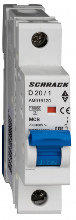 Sigurante automate - Intreruptor automat modular (MCB) AMPARO 10kA, D 25A, 1 pol
