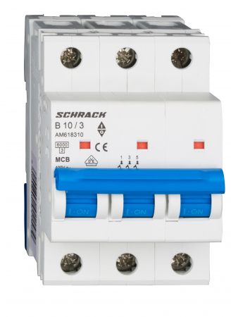 Sigurante automate - Intreruptor automat modular (MCB) AMPARO 6kA, B 13A, 3-poli