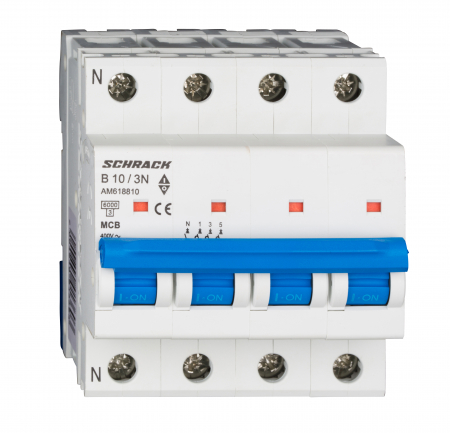 Sigurante automate - Intreruptor automat modular (MCB) AMPARO 6kA, B 13A, 3P+N