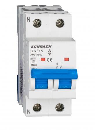 Sigurante automate - Intreruptor automat modular (MCB) AMPARO 6kA, C 10A, 1P+N