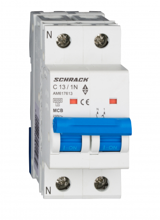Sigurante automate - Intreruptor automat modular (MCB) AMPARO 6kA, C 16A, 1P+N