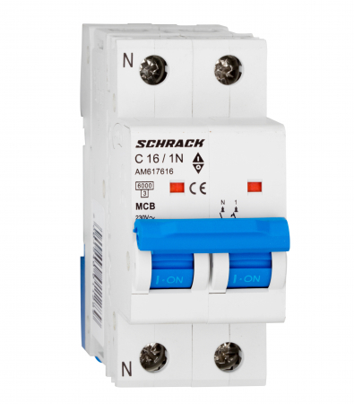 Sigurante automate - Intreruptor automat modular (MCB) AMPARO 6kA, C 20A, 1P+N