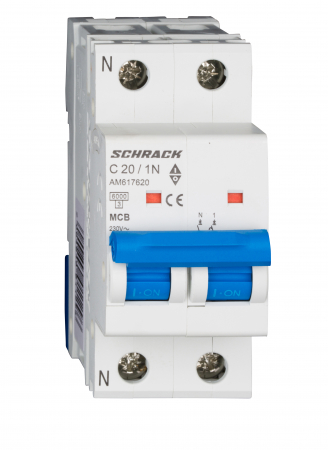 Sigurante automate - Intreruptor automat modular (MCB) AMPARO 6kA, C 25A, 1P+N