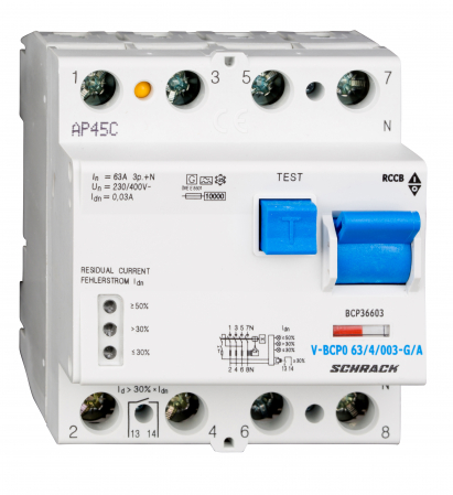 Sigurante automate - Intreruptor dif.PRIORI 63A, 4-poli, 300mA, vsf, G, tip A
