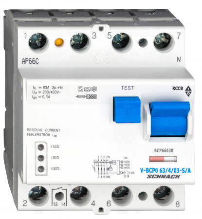 Sigurante automate - Intreruptor dif.PRIORI 80A, 4-poli, 300mA, vsf, S, tip A