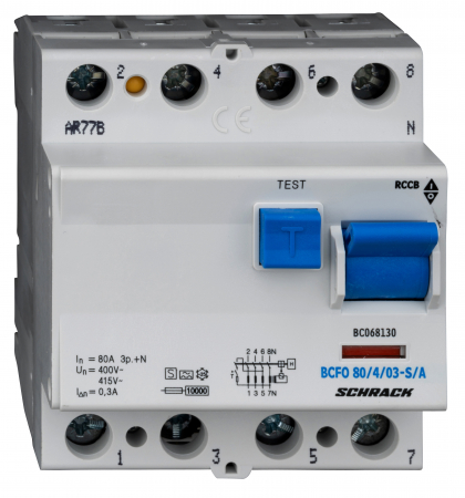 Sigurante automate - Intreruptor diferential 100A 4poli 300mA